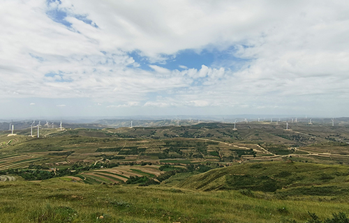 甘肃陇西县盘龙山风电场四期—SY现场